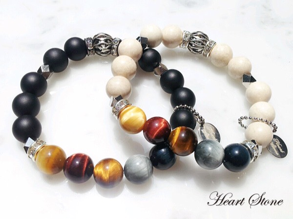 ５種の神器！革新的デザインのタイガーアイブレス【Neo Tiger】 天然石ブレスレット 選べる2タイプ