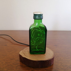 緑の小瓶のミニランプ 4枚目の画像