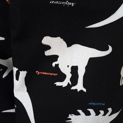 恐竜シャドーダイナソー　　ブラック　お弁当袋 2枚目の画像
