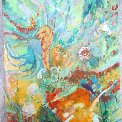 タテ83.8cm×ヨコ59.4cm カラフル絵画　カラフルアート タテ83.8cm×ヨコ59.4cm カラフル絵画 カラフルアート - メルカリ