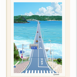 A4サイズ「角島大橋」 2枚目の画像