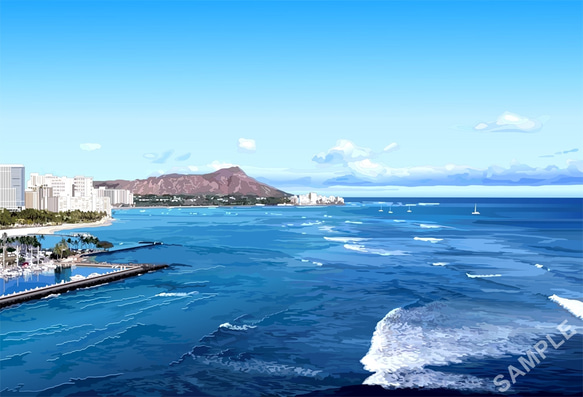 A4サイズ「ハワイの海」 4枚目の画像