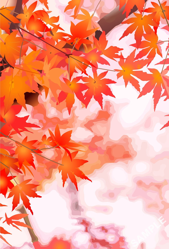 A4サイズ「紅葉」 4枚目の画像