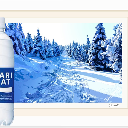 A4サイズ「積雪の山道」 絵画 hiroma2 通販 8383849｜Creema