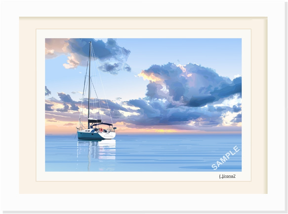 A4サイズ「凪の海」 2枚目の画像