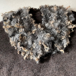 【受注制作・数量限定】モコモコ　羊毛　マフラー　ティペット 1枚目の画像