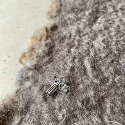 【受注制作・数量限定】モコモコ　羊毛　マフラー　ティペット 3枚目の画像