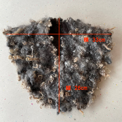 【受注制作・数量限定】モコモコ　羊毛　マフラー　ティペット 5枚目の画像