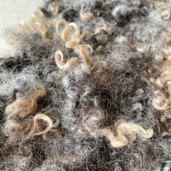 【受注制作・数量限定】モコモコ　羊毛　マフラー　ティペット 4枚目の画像