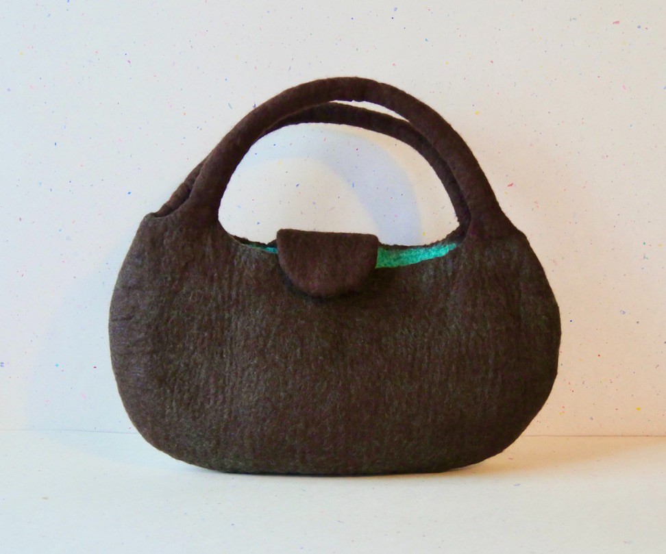 フェルトバッグ　チョコミント