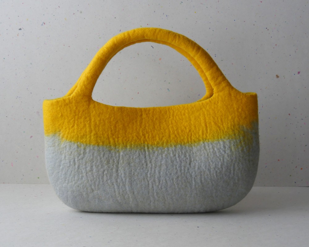 【受注製作】フェルトバッグ　two-tone ビビッド