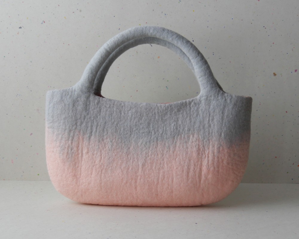 【受注制作】フェルトバッグ　two-tone