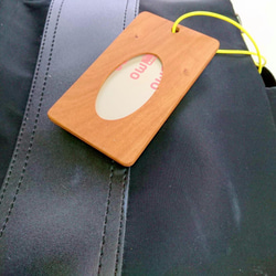 木製　パスケース　チェリー　楕円 2枚目の画像