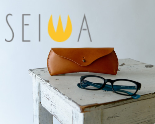 [キタムラ] メガネケース 開閉しやすいマグネット式 YH0086 キャメル/オレンジステッチ [茶色] 61421 キタムラ] メガネケース 開閉しやすいマグネット式 YH0086 キャメル