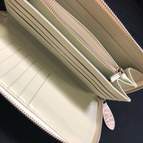 新品 一枚革 ヒマラヤ クロコダイル 本革 腹革 長財布 ラウンド