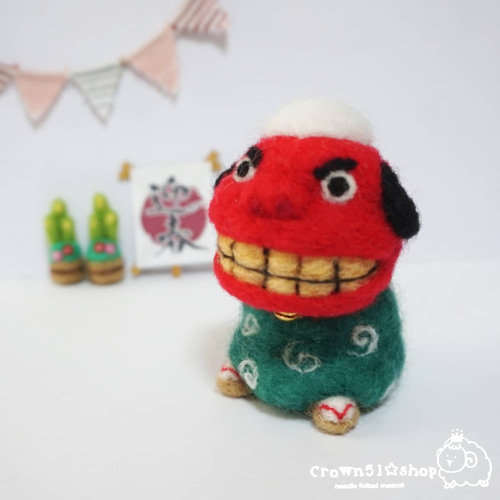 受注制作（獅子舞ちゃん）羊毛フェルト ししまい 羊毛フェルト