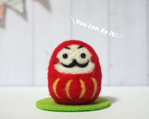 パンダだるま（1個）ハンドメイド フェルト その他雑貨 daruma