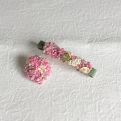 【セット】桜色の糸編みアクセサリー～crochet accessories 4枚目の画像