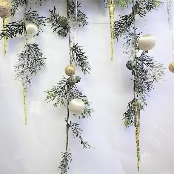 【送料割引】クリスマスウオ―ル ポインセチア アーティフィシャルフラワー 7枚目の画像