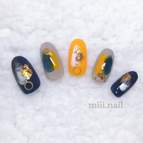 miii.nail＊塗りかけネイル/ニュアンスネイル/秋ネイル/マスタード
