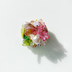 桜！ヴィンテージピンク　春色ブローチ『sakura』 10枚目の画像