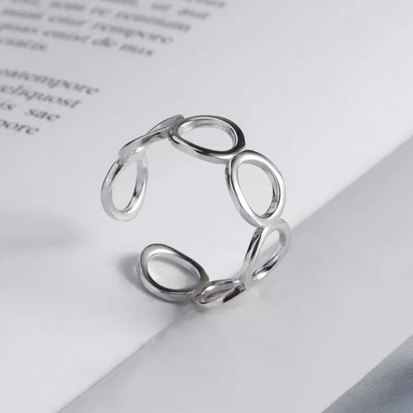 バブルリング　シルバー925 シルバーアクセサリー　指輪 3枚目の画像