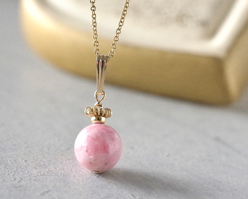 NISHI JEWELS】 手描きローズ ペイント×ビーズ 14KGF刻印 NEW！日本の美！麗しの京都オパール*杜若色(かきつばたいろ