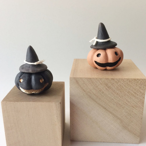 受注制作] ハロウィン ミニジャックランタン ☆オプション 魔女の帽子