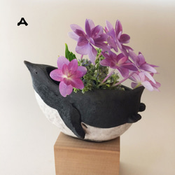 小鹿田焼｜4寸 一輪挿し 飛びかんな 白飛び 花瓶 - arekore