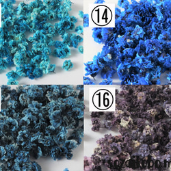 セミオーダーかすみ草15輪　選べる26色カラー、お花の形、サイズを自分でチョイス！ 4枚目の画像