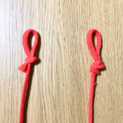 赤い糸　ハート 7cm 2個セット 2枚目の画像