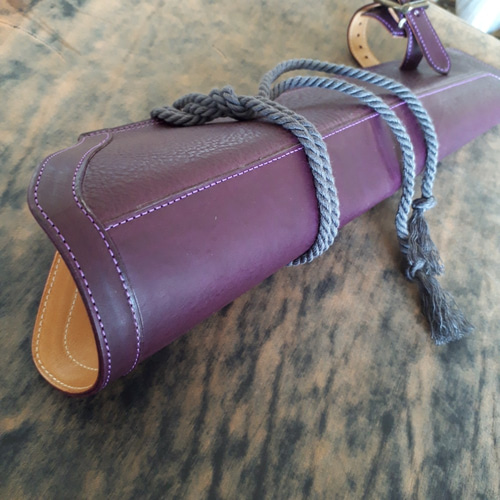 コントラバス ウッドベース ホルスター 弓ホルダー ダークキャメル 2点