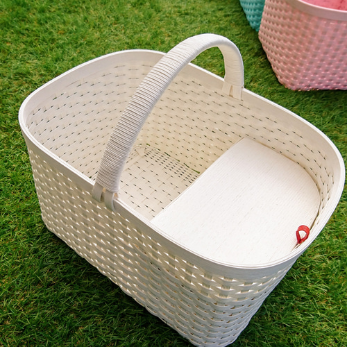 受注制作】☆babyバスケット☆ベビー用品収納かご 雑貨・その他 かご屋