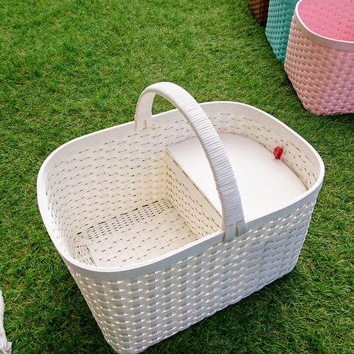 受注制作】☆babyバスケット☆ベビー用品収納かご 雑貨・その他 かご屋