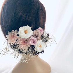 ピンク（桃） ヘッドドレス（ウェディング） のおすすめ人気通販