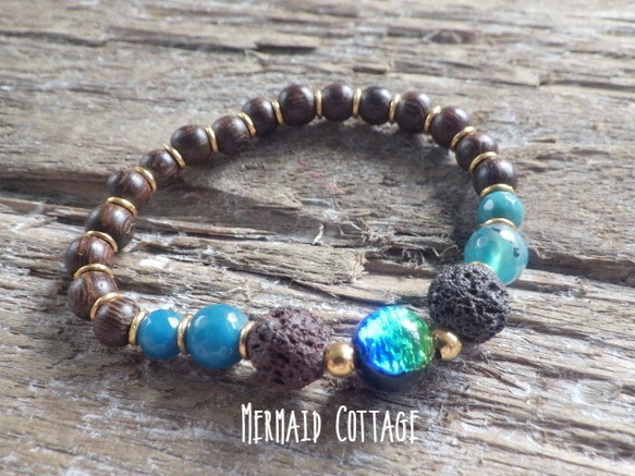 KERAMA lava Stone Diffuser Bracelet☆アロマブレスレット 3枚目の画像