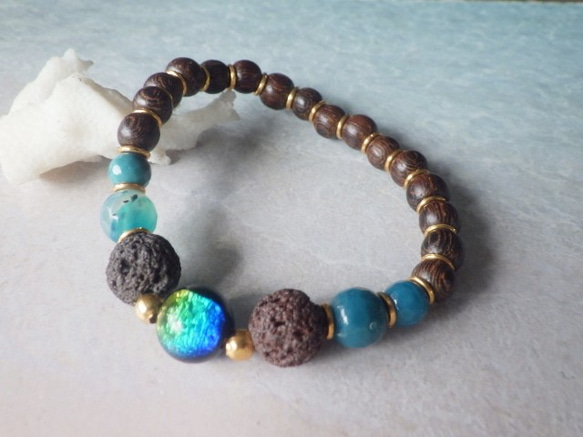 KERAMA lava Stone Diffuser Bracelet☆アロマブレスレット 4枚目の画像