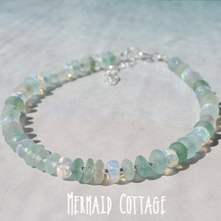 Ocean Romanglass Bracelet *sv925*　アジャスター 1枚目の画像