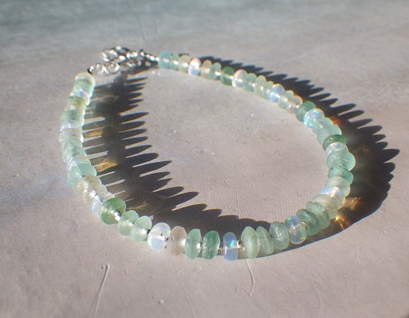 Ocean Romanglass Bracelet *sv925*　アジャスター 4枚目の画像