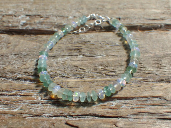 Ocean Romanglass Bracelet *sv925*　アジャスター 10枚目の画像