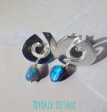 *silver925 *Wave Swirl/ プレシャスオパール