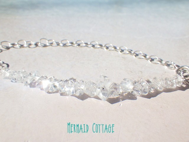 *silver925*氷粒の氷粒のハーフ＆ハーフ泡ブレスレット