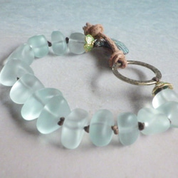 Seaglass Bracelet--vintage shell 3枚目の画像