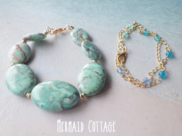 *4WAY!* Seaside Bracelet Set ブレス+ブレス＝ネックレス