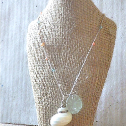 Sand Dollar Ocean Wrap Bracelet/Necklace--5way 3枚目の画像