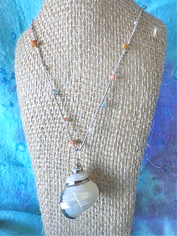Sand Dollar Ocean Wrap Bracelet/Necklace--5way 4枚目の画像