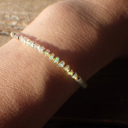 *14kgf＊Grandidierite＆Opal Ombre Bracelet　オパール＆グランディディエライト☆アジ 8枚目の画像