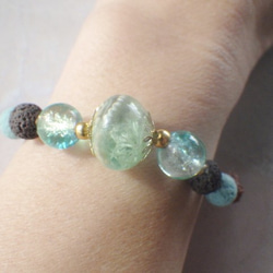 Under the Sea＊ Lava Stone Diffuser Bracelet ルドラクシャ☆アロマブレスレット 9枚目の画像