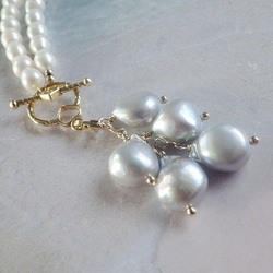 2WAY!*14kgf* Sea Goddess Pearl Necklace　バロックパール♡海の女神の淡水パールネッ 10枚目の画像