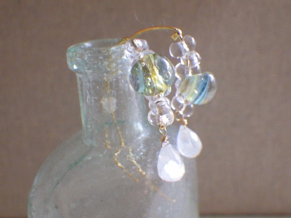 Under the sea Glass Earrings 1枚目の画像